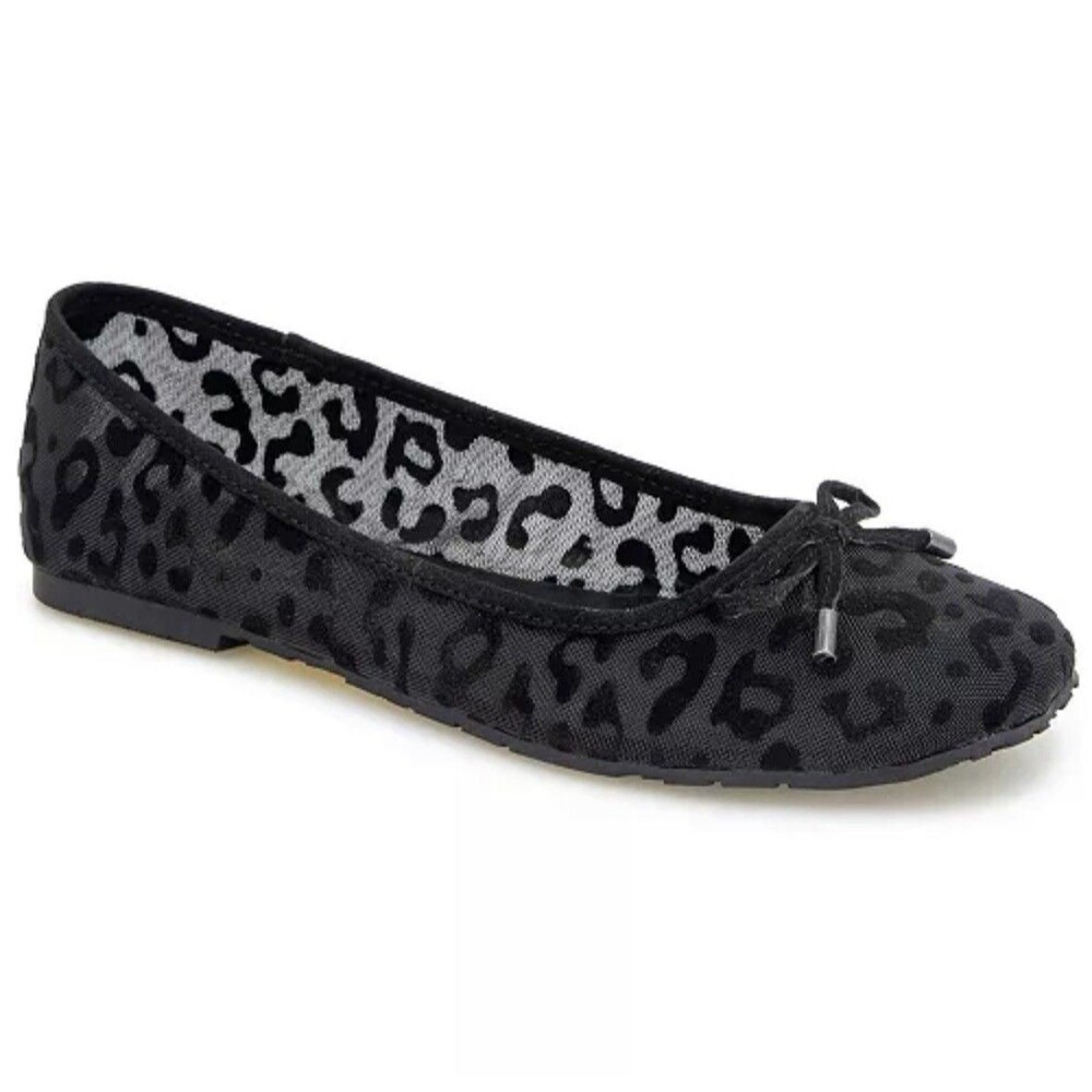 Kenneth Cole Reaction Women's Flats Size 10 Mesh Elstree Ballet Animal Print NEW